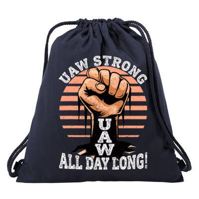 UAW Strong UAW Proud Union Pride UAW Laborer Worker Drawstring Bag