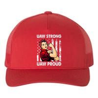 UAW Strong UAW Proud Union Pride UAW Laborer Worker Yupoong Adult 5-Panel Trucker Hat