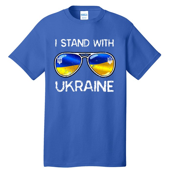 Ukrainian Support Ukraine I Stand With Ukraine Flag Vintage Cute Gift Tall T-Shirt