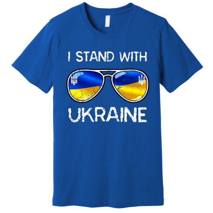 Ukrainian Support Ukraine I Stand With Ukraine Flag Vintage Cute Gift Premium T-Shirt