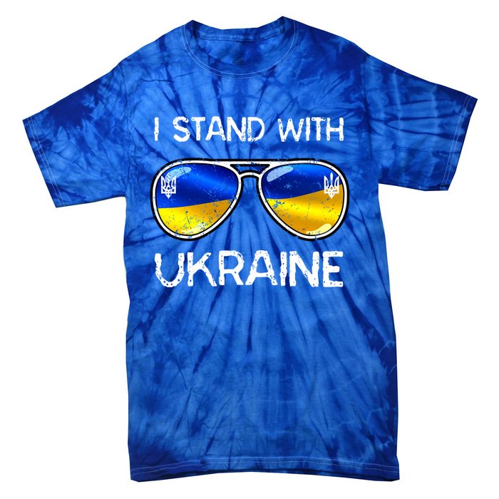 Ukrainian Support Ukraine I Stand With Ukraine Flag Vintage Cute Gift Tie-Dye T-Shirt