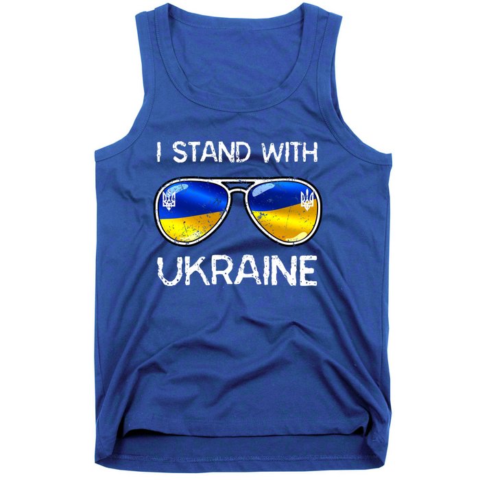 Ukrainian Support Ukraine I Stand With Ukraine Flag Vintage Cute Gift Tank Top