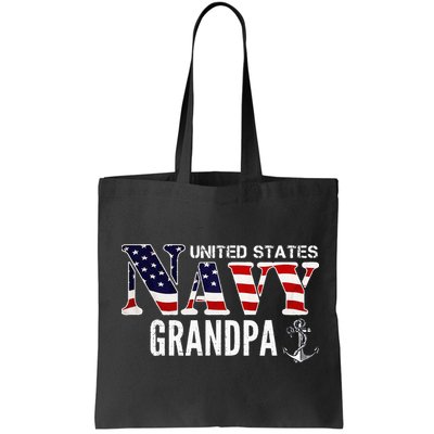 United States Vintage Navy With American Flag Grandpa Gift Bag