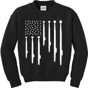 US Submarine Veteran Flag Kids Sweatshirt