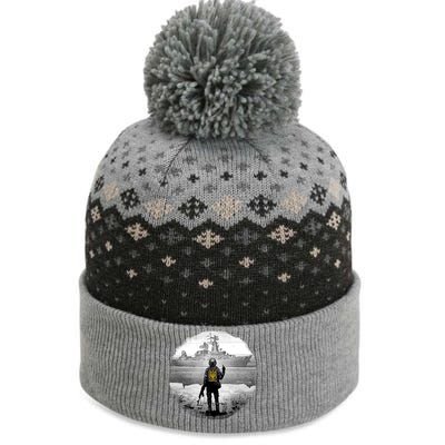 Ukraine Soldier Vs Russian Warship The Baniff Cuffed Pom Beanie