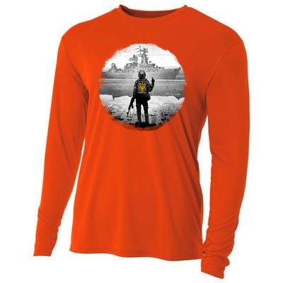 Ukraine Soldier Vs Russian Warship Cooling Performance Long Sleeve Crew