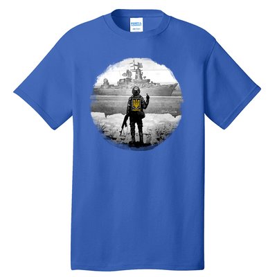 Ukraine Soldier Vs Russian Warship Tall T-Shirt