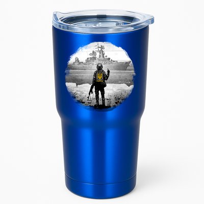Ukraine Soldier Vs Russian Warship Tumbler
