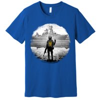 Ukraine Soldier Vs Russian Warship Premium T-Shirt