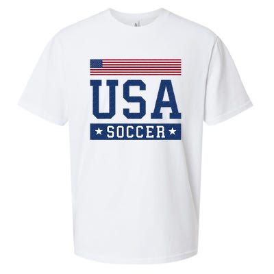 USA Soccer Women Men Kids American Flag Soccer Fan Sueded Cloud Jersey T-Shirt