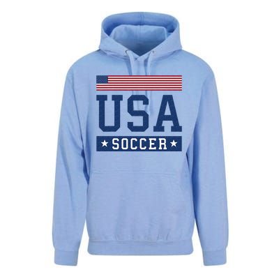 USA Soccer Women Men Kids American Flag Soccer Fan Unisex Surf Hoodie