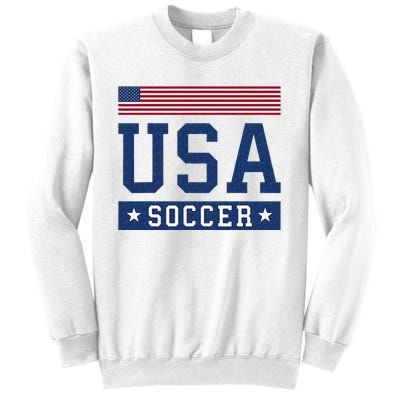 USA Soccer Women Men Kids American Flag Soccer Fan Sweatshirt