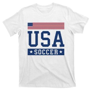 USA Soccer Women Men Kids American Flag Soccer Fan T-Shirt