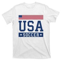 USA Soccer Women Men Kids American Flag Soccer Fan T-Shirt