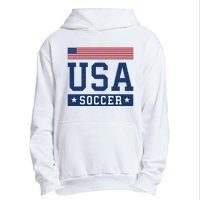 USA Soccer Women Men Kids American Flag Soccer Fan Urban Pullover Hoodie