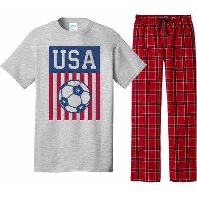 USA Soccer Wo American Soccer Fan Hoodie Pajama Set