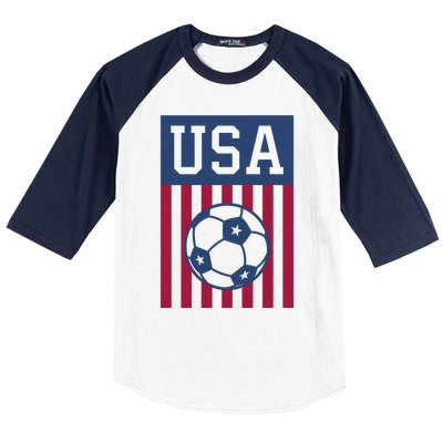 USA Soccer Wo American Soccer Fan Hoodie Baseball Sleeve Shirt