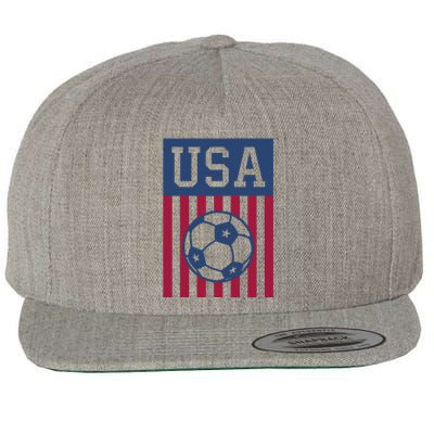 USA Soccer Wo American Soccer Fan Hoodie Wool Snapback Cap