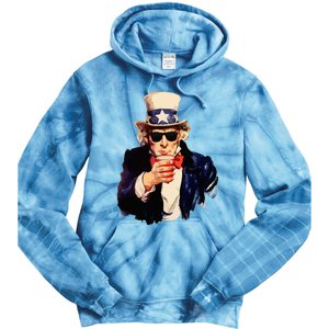 Uncle Sam Wants You To Drink Funny Drinking Tie Dye Hoodie