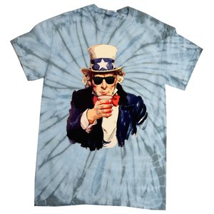 Uncle Sam Wants You To Drink Funny Drinking Tie-Dye T-Shirt