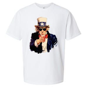 Uncle Sam Wants You To Drink Funny Drinking Sueded Cloud Jersey T-Shirt