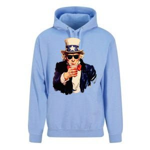 Uncle Sam Wants You To Drink Funny Drinking Unisex Surf Hoodie