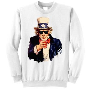 Uncle Sam Wants You To Drink Funny Drinking Sweatshirt