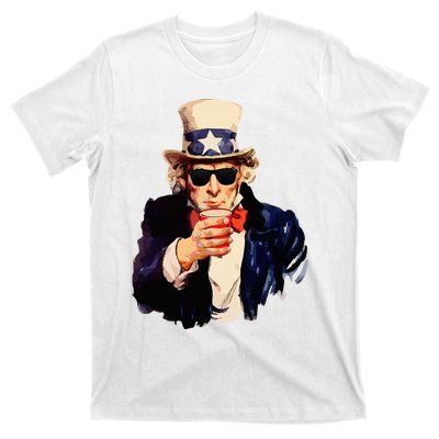 Uncle Sam Wants You To Drink Funny Drinking T-Shirt