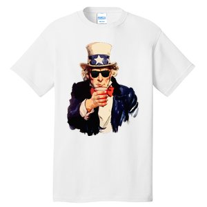 Uncle Sam Wants You To Drink Funny Drinking Tall T-Shirt