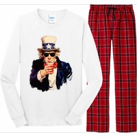 Uncle Sam Wants You To Drink Funny Drinking Long Sleeve Pajama Set