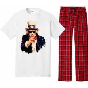 Uncle Sam Wants You To Drink Funny Drinking Pajama Set