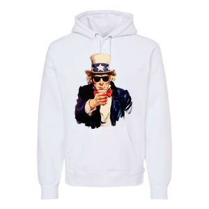 Uncle Sam Wants You To Drink Funny Drinking Premium Hoodie