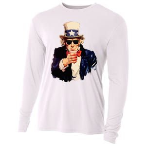 Uncle Sam Wants You To Drink Funny Drinking Cooling Performance Long Sleeve Crew