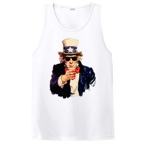 Uncle Sam Wants You To Drink Funny Drinking PosiCharge Competitor Tank