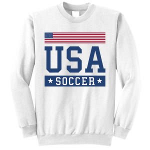 USA Soccer Women Men Kids American Flag Soccer Fan Sweatshirt