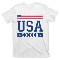 USA Soccer Women Men Kids American Flag Soccer Fan T-Shirt