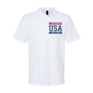 USA Soccer Women Men Kids American Flag Soccer Fan Softstyle Adult Sport Polo