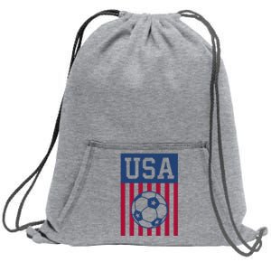 USA Soccer Women Men Kids American Soccer Fan Sweatshirt Cinch Pack Bag