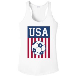 USA Soccer Women Men Kids American Soccer Fan Ladies PosiCharge Competitor Racerback Tank