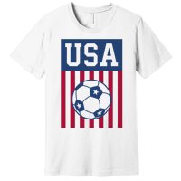 USA Soccer Women Men Kids American Soccer Fan Premium T-Shirt