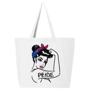 Unbreakable Strong Woman Bisexual Pride Bi Flag LGBTQ Gift 25L Jumbo Tote