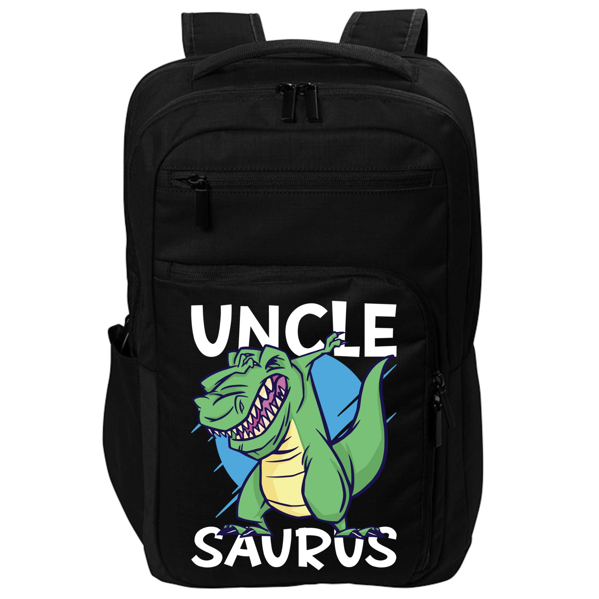 Uncle Saurus With Dinosaurs Gift Impact Tech Backpack