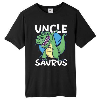 Uncle Saurus With Dinosaurs Gift Tall Fusion ChromaSoft Performance T-Shirt