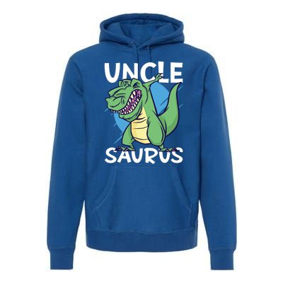 Uncle Saurus With Dinosaurs Gift Premium Hoodie