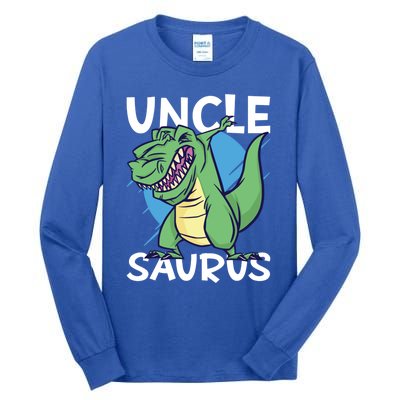 Uncle Saurus With Dinosaurs Gift Tall Long Sleeve T-Shirt