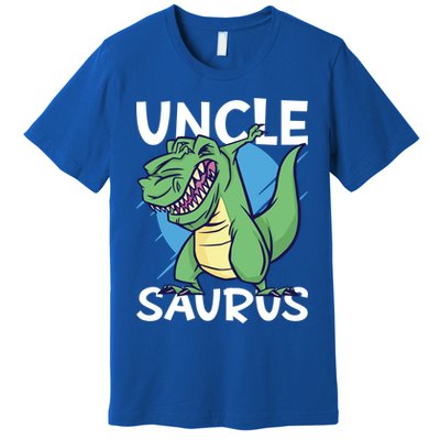 Uncle Saurus With Dinosaurs Gift Premium T-Shirt