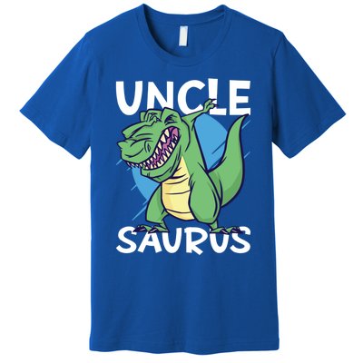 Uncle Saurus With Dinosaurs Gift Premium T-Shirt