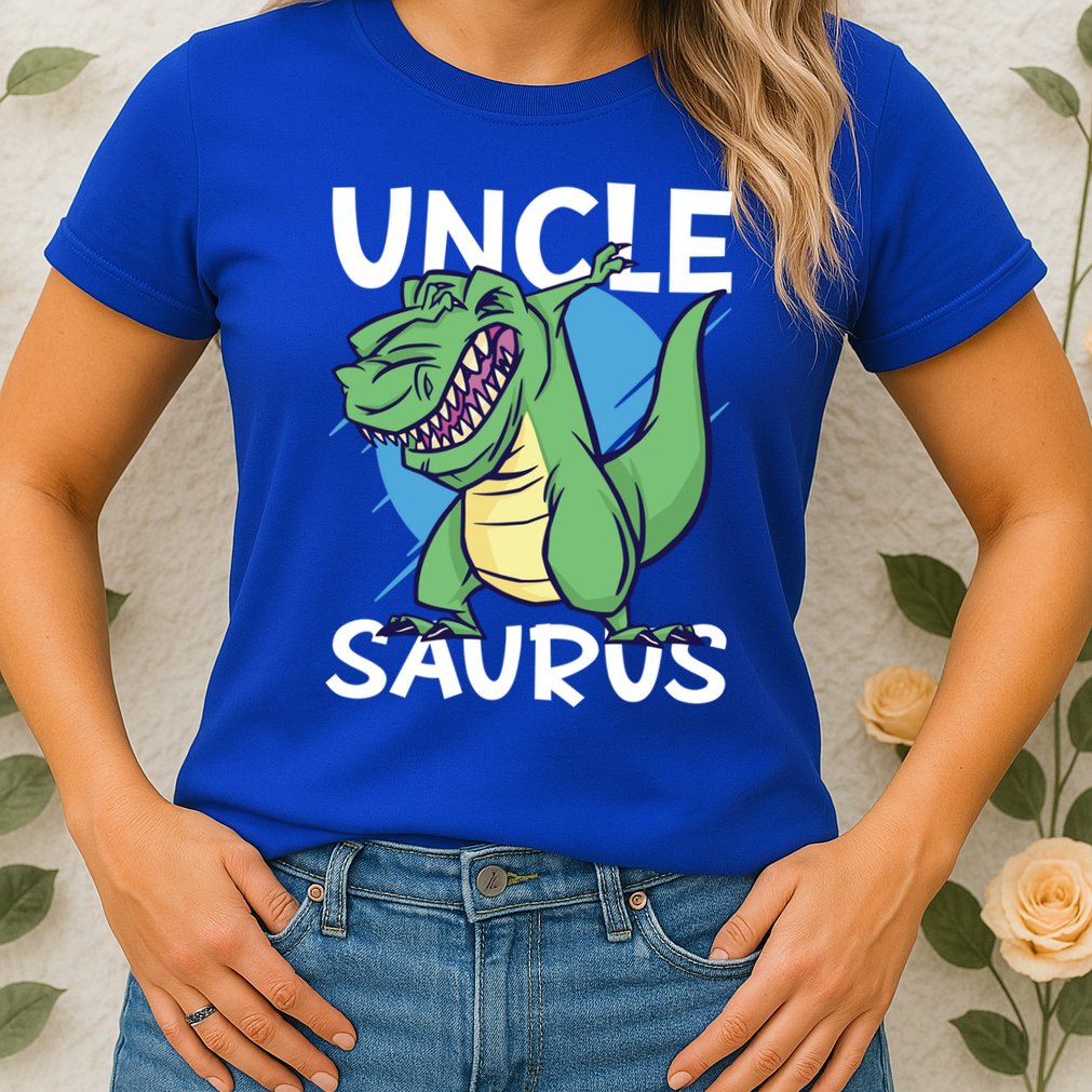 Uncle Saurus With Dinosaurs Gift Womens T-Shirt