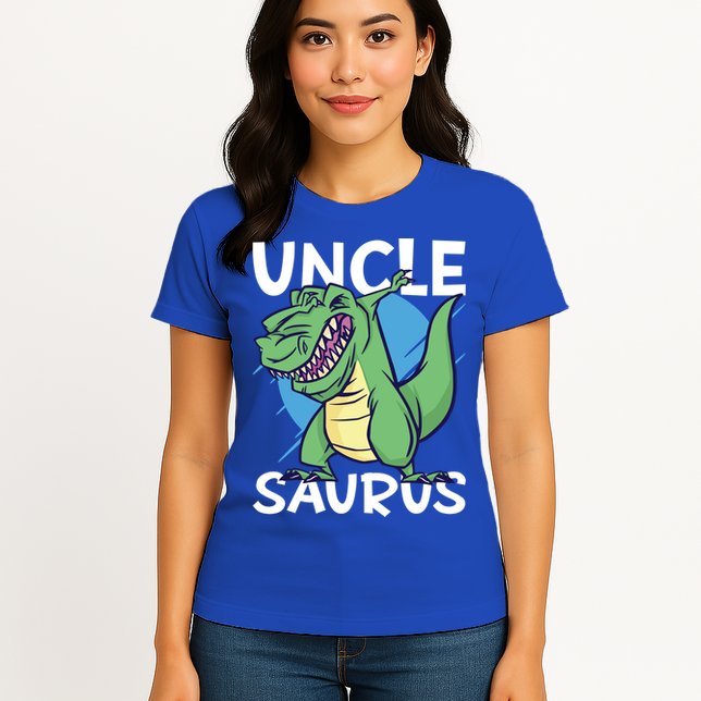 Uncle Saurus With Dinosaurs Gift Womens T-Shirt