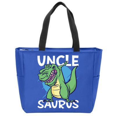 Uncle Saurus With Dinosaurs Gift Zip Tote Bag